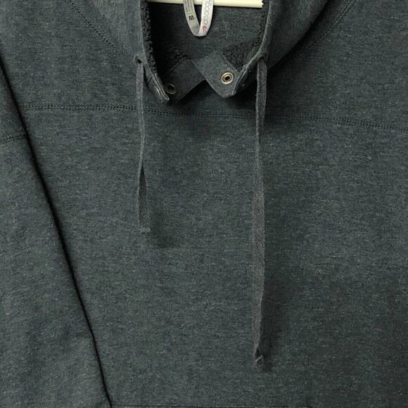 Ideology Gray‎ Cowl Neck Fleece Lined Sweatshirt Women’s Medium Soft Cozy Top - Picture 4 of 11